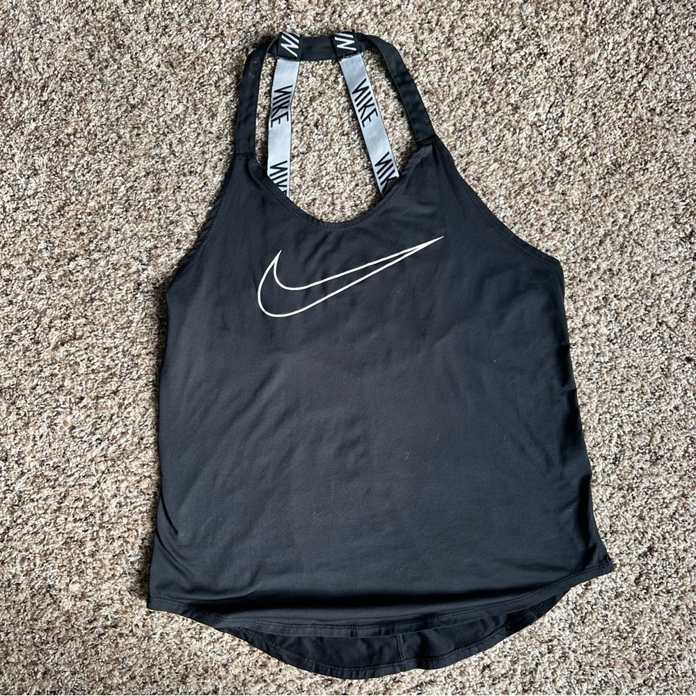 Nike Women's Black‎ Open Back Tank Top Size Medium